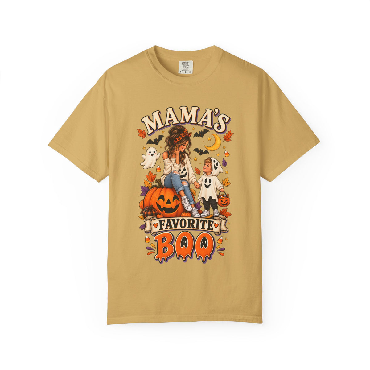 Mama’s Favorite Boo T-shirt | Halloween Mom Pumpkin Ghosts