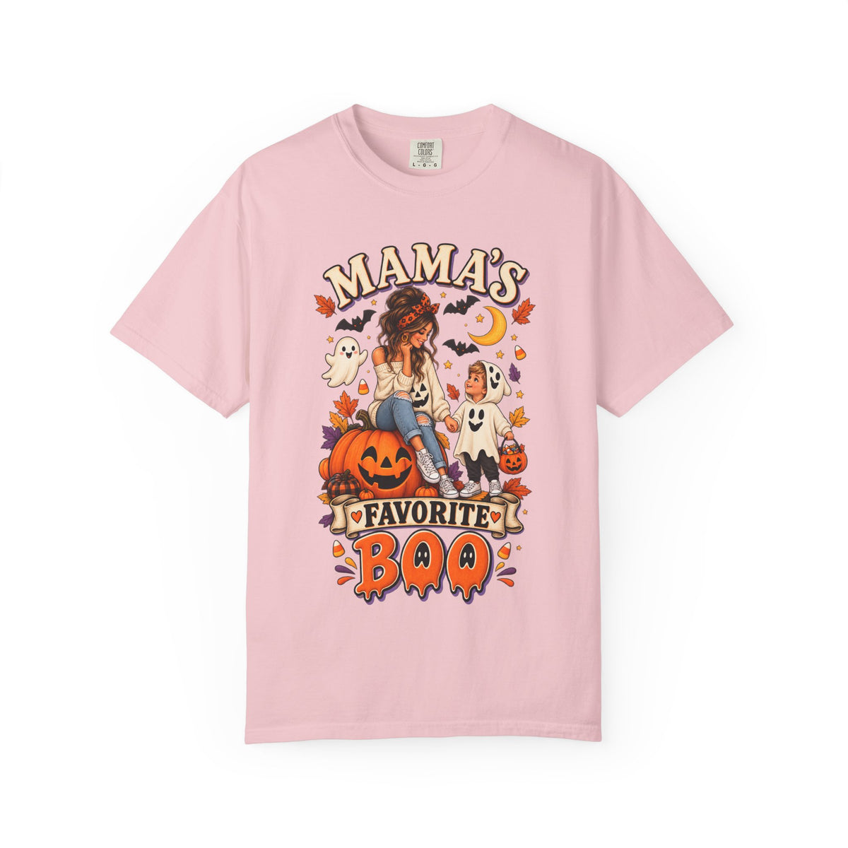 Mama’s Favorite Boo T-shirt | Halloween Mom Pumpkin Ghosts