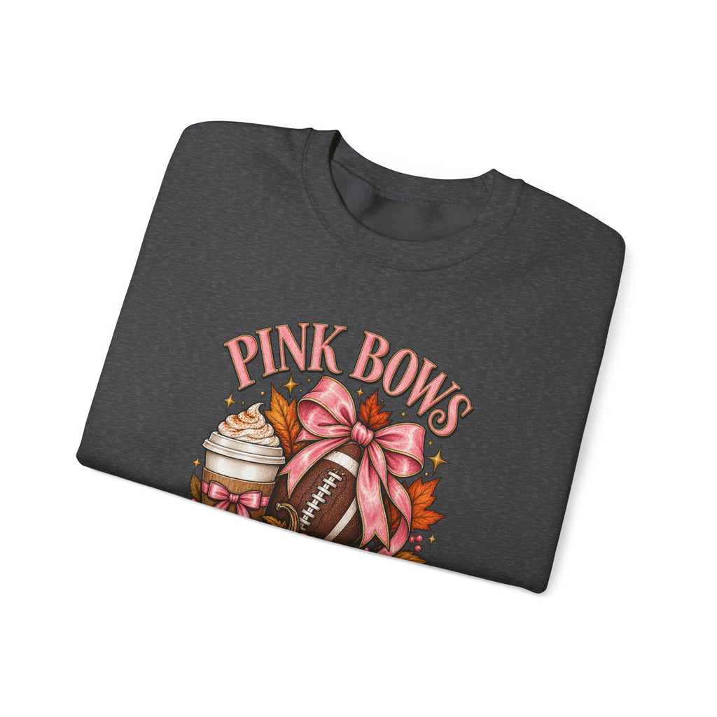 Pink Bows Pumpkin Fall Harvest Sweatshirt