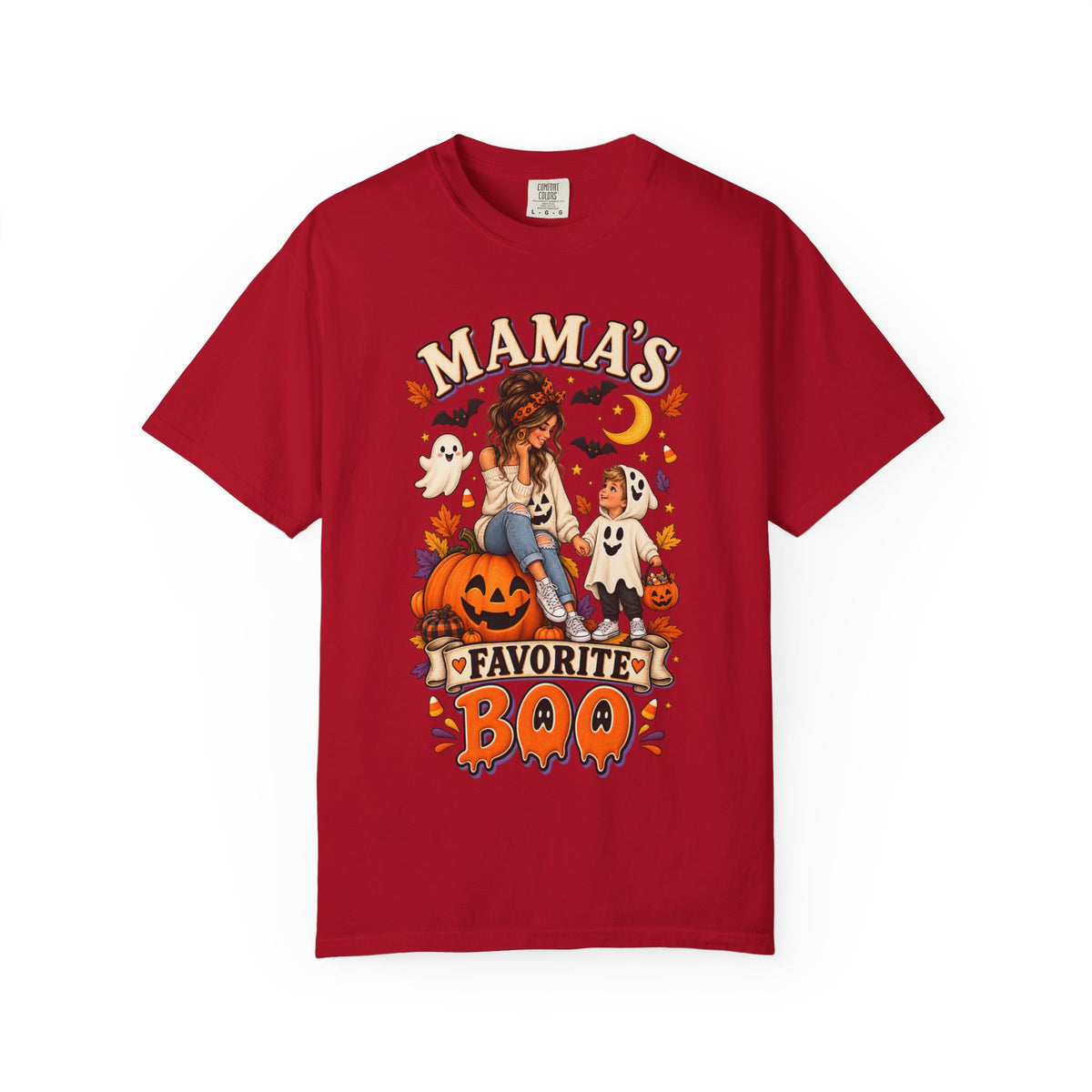 Mama’s Favorite Boo T-shirt | Halloween Mom Pumpkin Ghosts