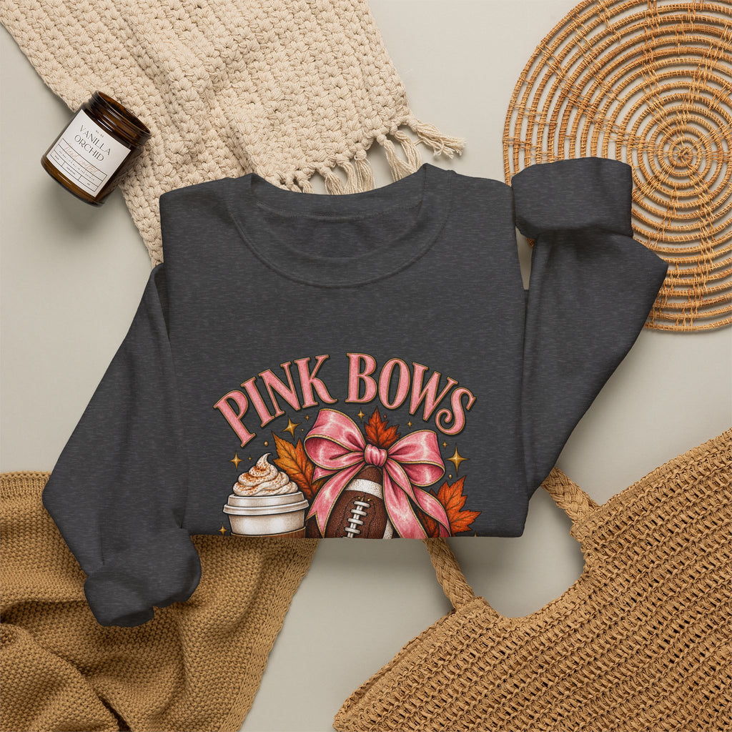 Pink Bows Pumpkin Fall Harvest Sweatshirt