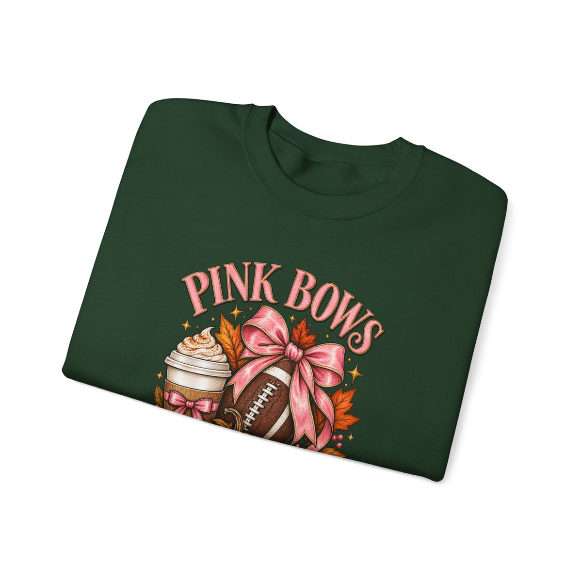 Pink Bows Pumpkin Fall Harvest Sweatshirt