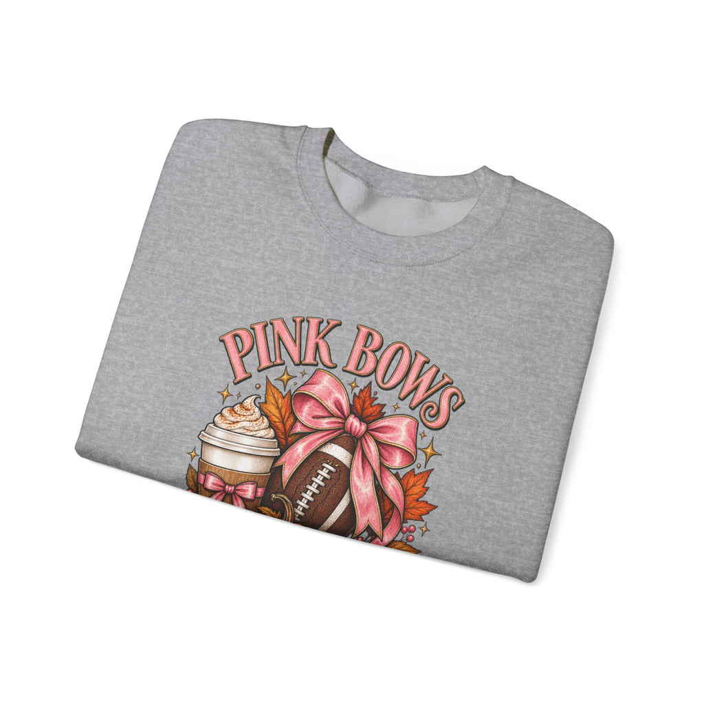 Pink Bows Pumpkin Fall Harvest Sweatshirt