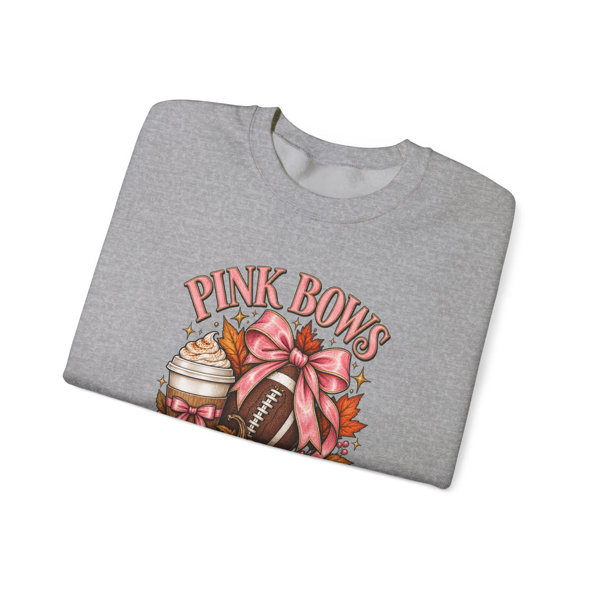 Pink Bows Pumpkin Fall Harvest Sweatshirt