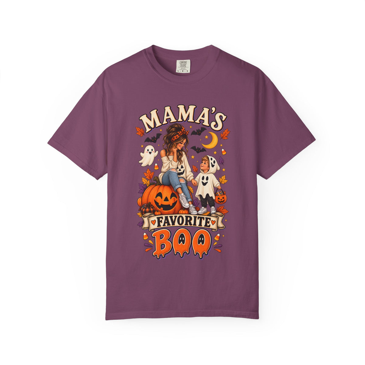 Mama’s Favorite Boo T-shirt | Halloween Mom Pumpkin Ghosts