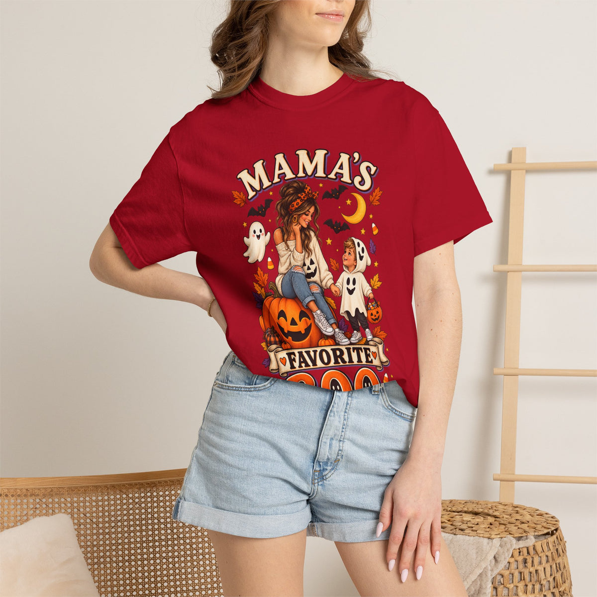 Mama’s Favorite Boo T-shirt | Halloween Mom Pumpkin Ghosts
