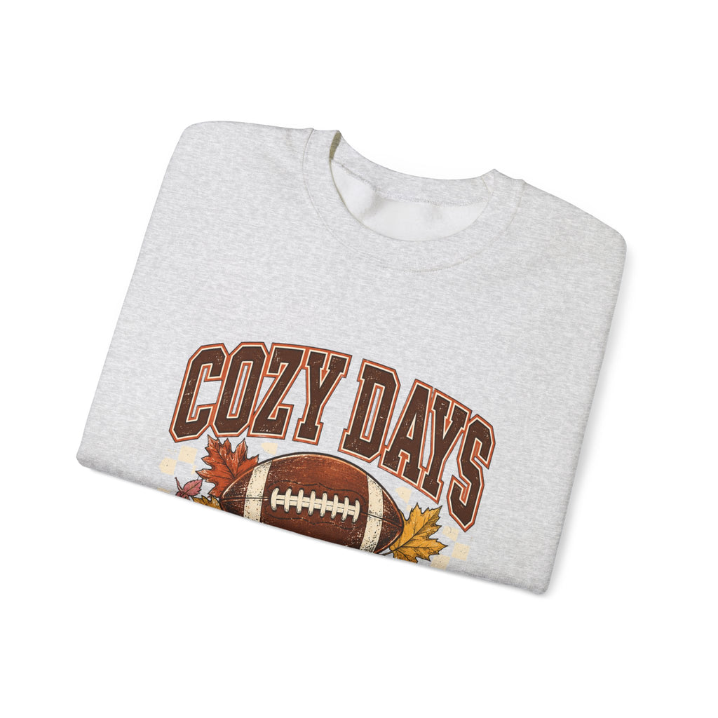 Antrezil Vintage Football with Autumn Leaves Sweatshirt | Cozy Tailgate Crewneck