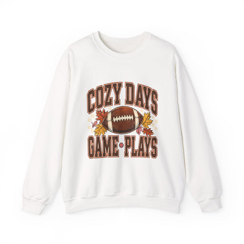 Antrezil Vintage Football with Autumn Leaves Sweatshirt | Cozy Tailgate Crewneck