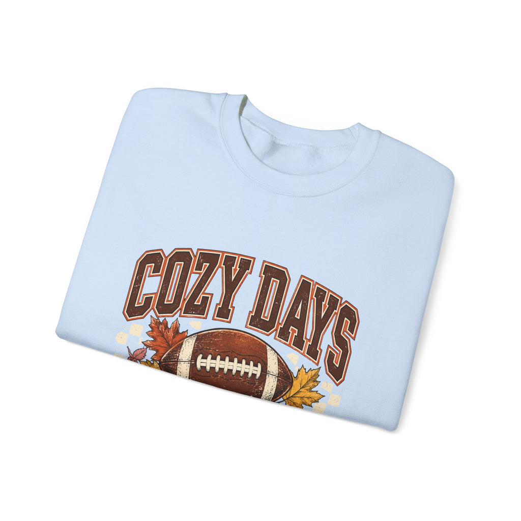 Antrezil Vintage Football with Autumn Leaves Sweatshirt | Cozy Tailgate Crewneck