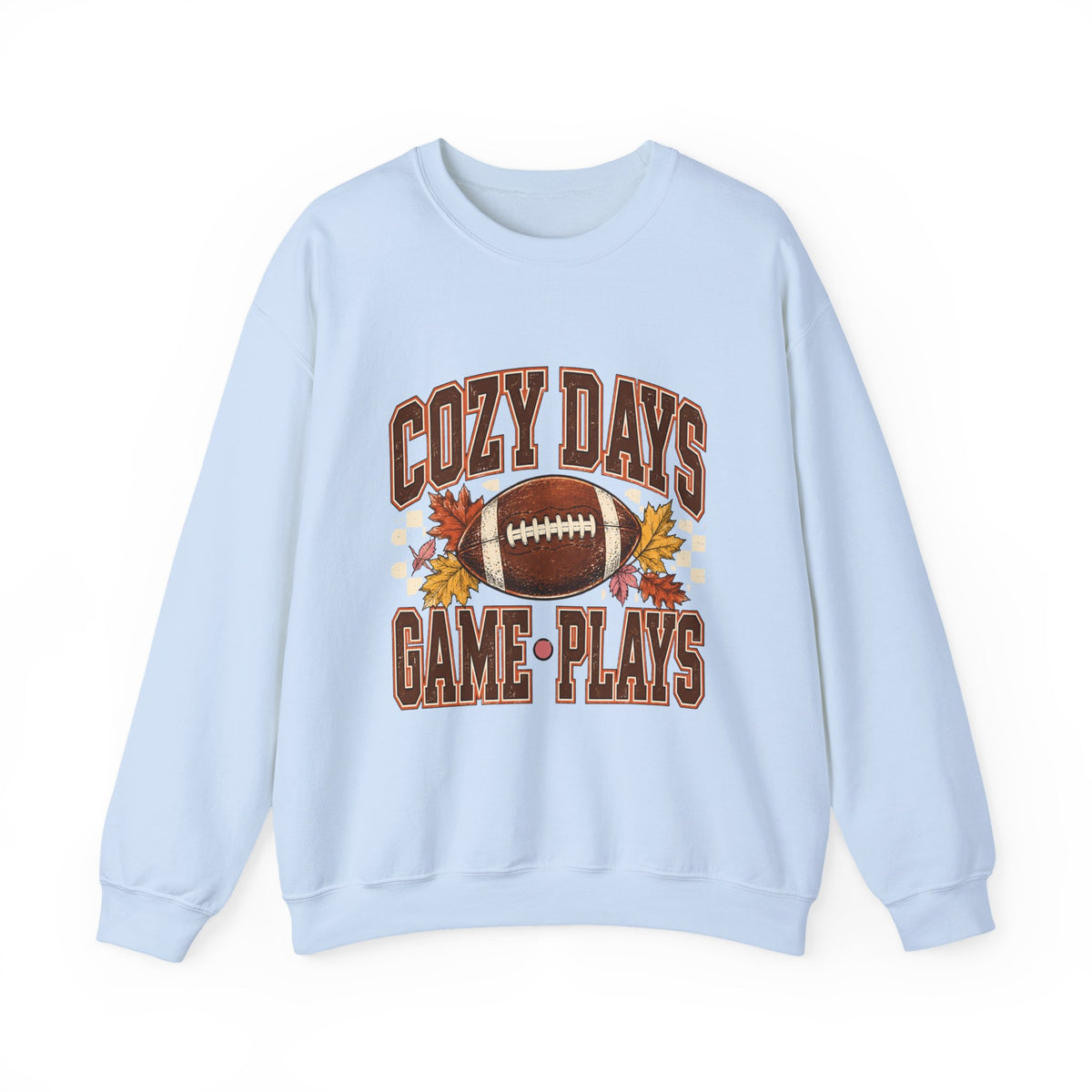 Antrezil Vintage Football with Autumn Leaves Sweatshirt | Cozy Tailgate Crewneck