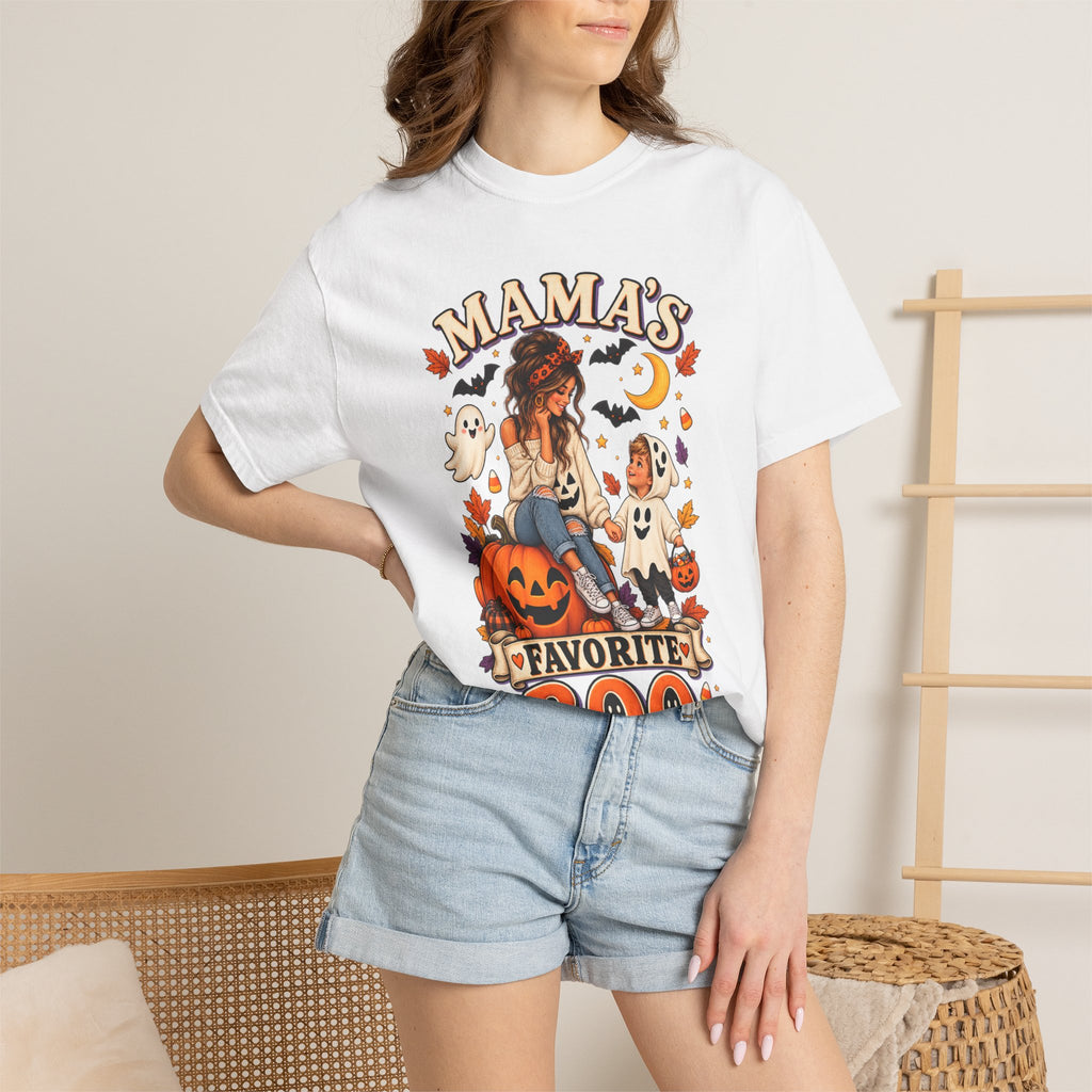 Mama’s Favorite Boo T-shirt | Halloween Mom Pumpkin Ghosts