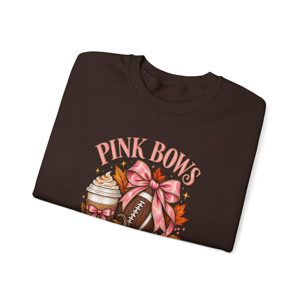 Pink Bows Pumpkin Fall Harvest Sweatshirt