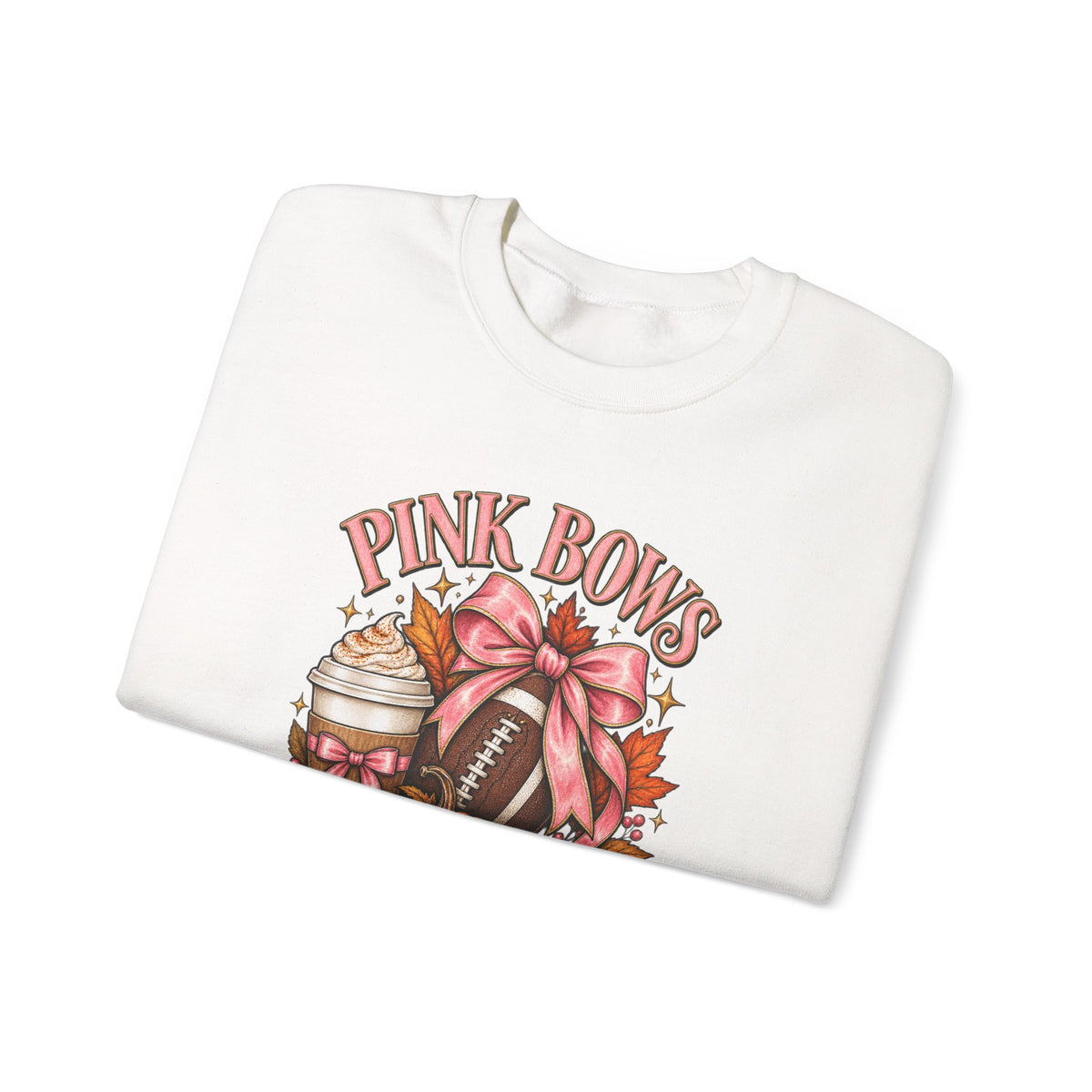 Pink Bows Pumpkin Fall Harvest Sweatshirt