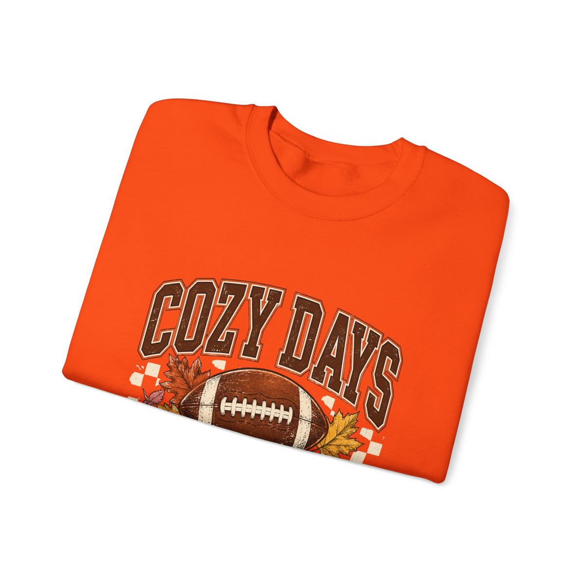Antrezil Vintage Football with Autumn Leaves Sweatshirt | Cozy Tailgate Crewneck