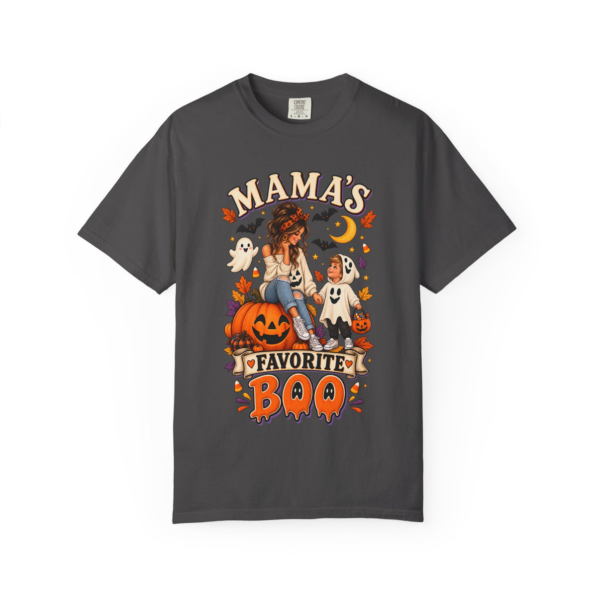 Mama’s Favorite Boo T-shirt | Halloween Mom Pumpkin Ghosts