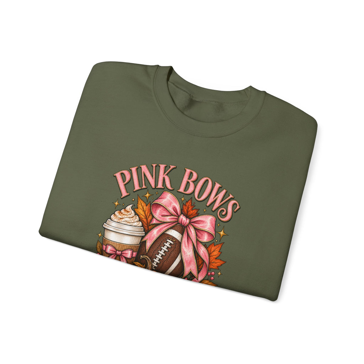 Pink Bows Pumpkin Fall Harvest Sweatshirt