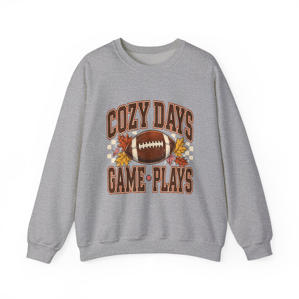Antrezil Vintage Football with Autumn Leaves Sweatshirt | Cozy Tailgate Crewneck