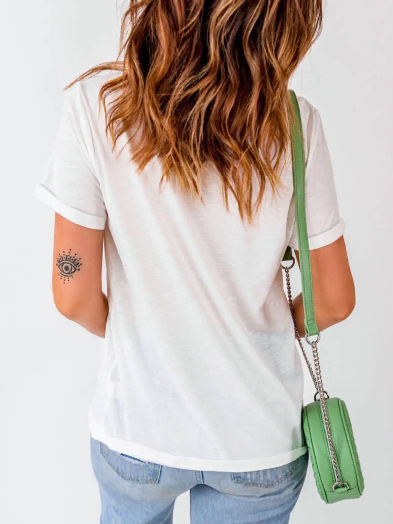 Halloween White T-Shirt with Sequined Ghost Witch Design Casual Short Sleeve Top for Halloween