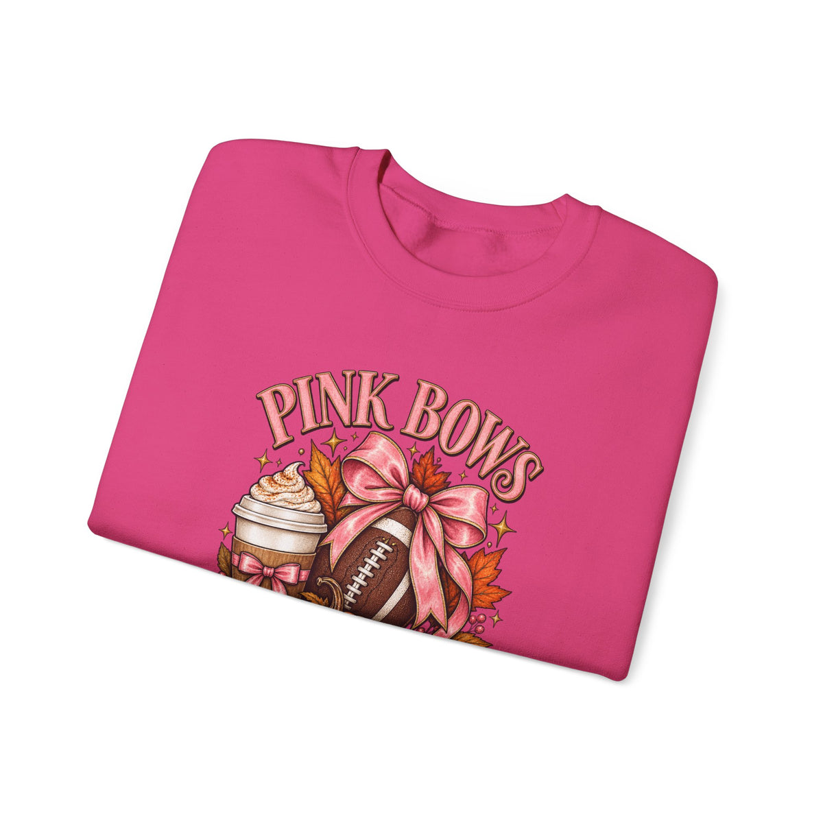 Pink Bows Pumpkin Fall Harvest Sweatshirt