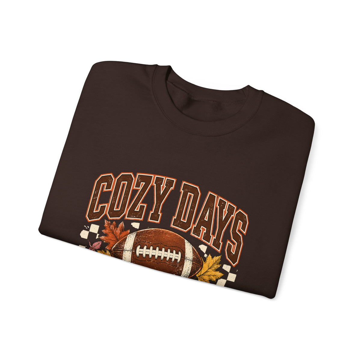 Antrezil Vintage Football with Autumn Leaves Sweatshirt | Cozy Tailgate Crewneck