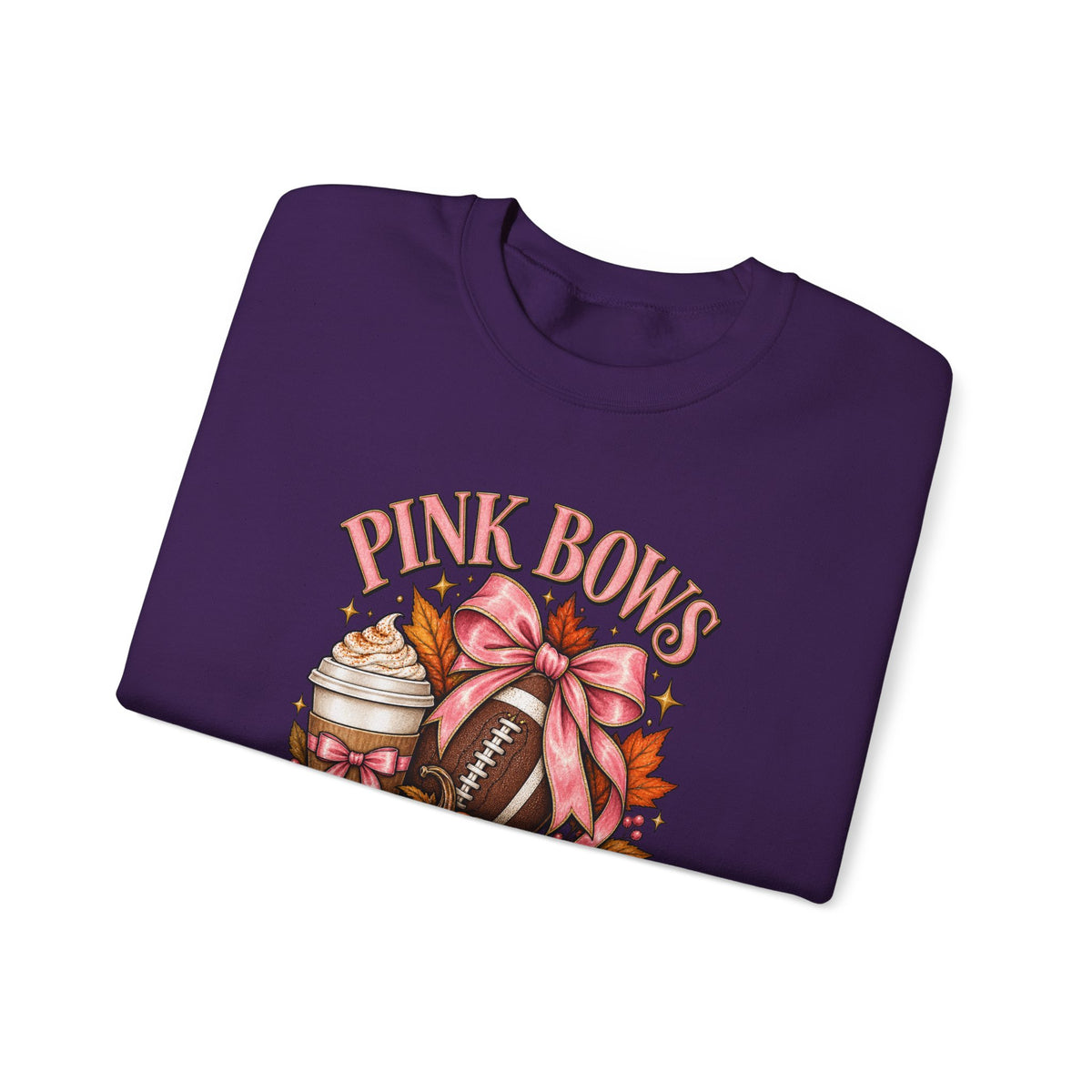 Pink Bows Pumpkin Fall Harvest Sweatshirt
