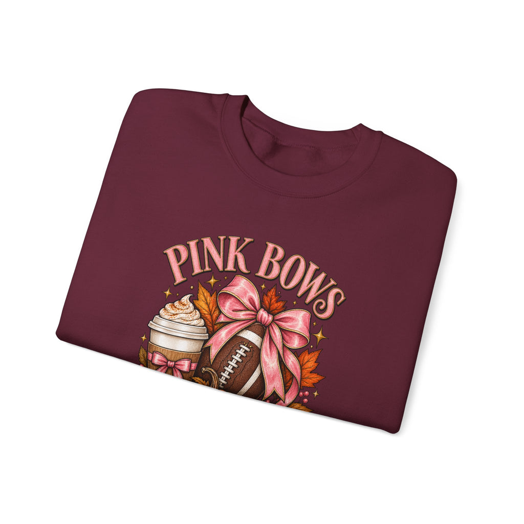 Pink Bows Pumpkin Fall Harvest Sweatshirt