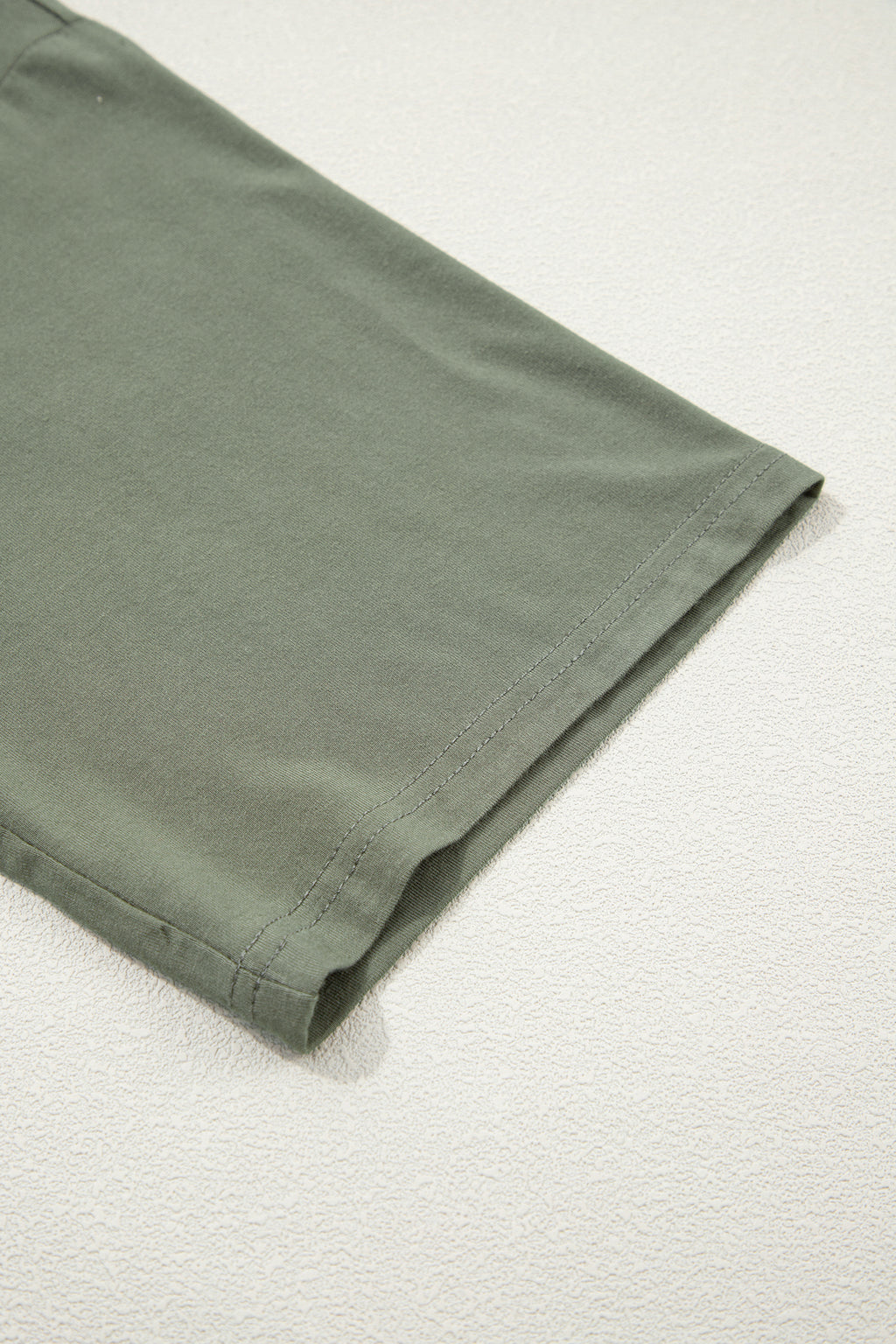 Laurel Green Solid Color Oversize Tee Tie Wrap Mini Skort 2pcs Set