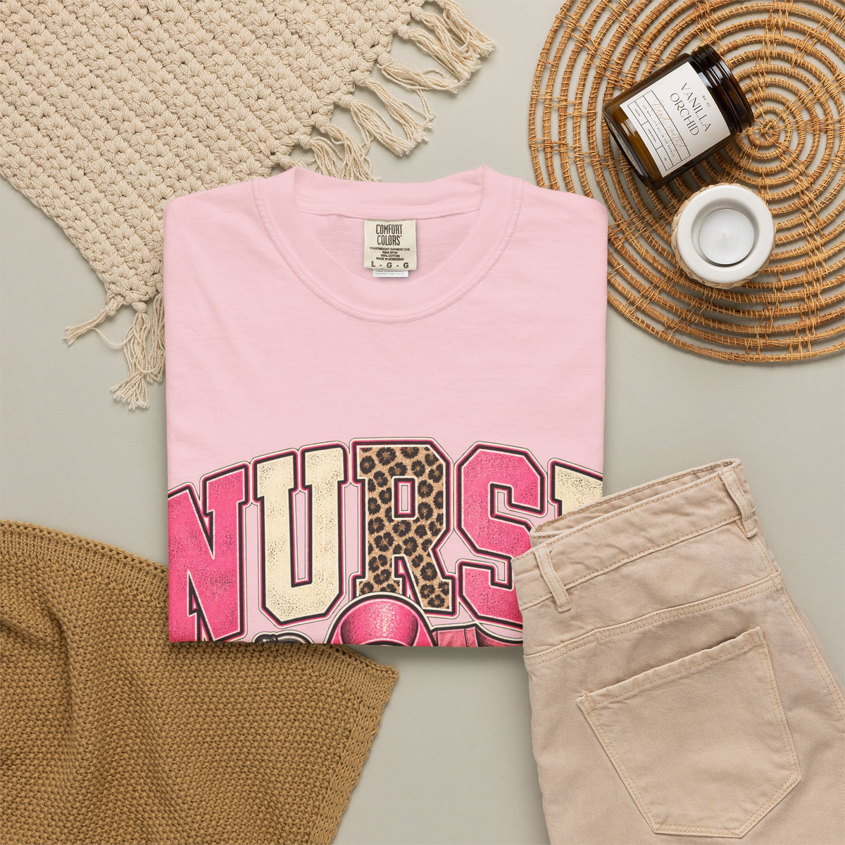 Nurse pink ribbon stethoscope scrub top T-Shirt | Breast Cancer Awareness
