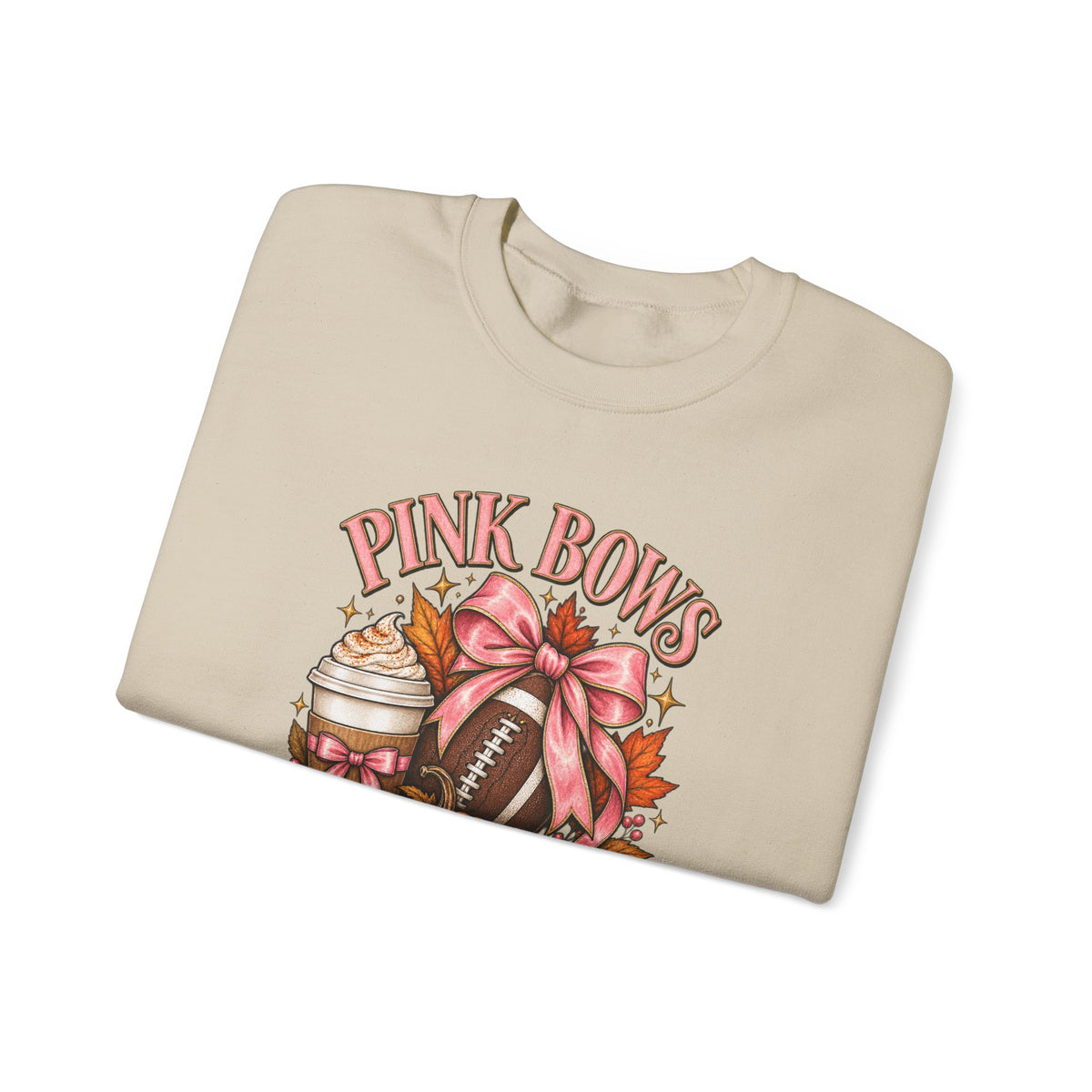 Pink Bows Pumpkin Fall Harvest Sweatshirt