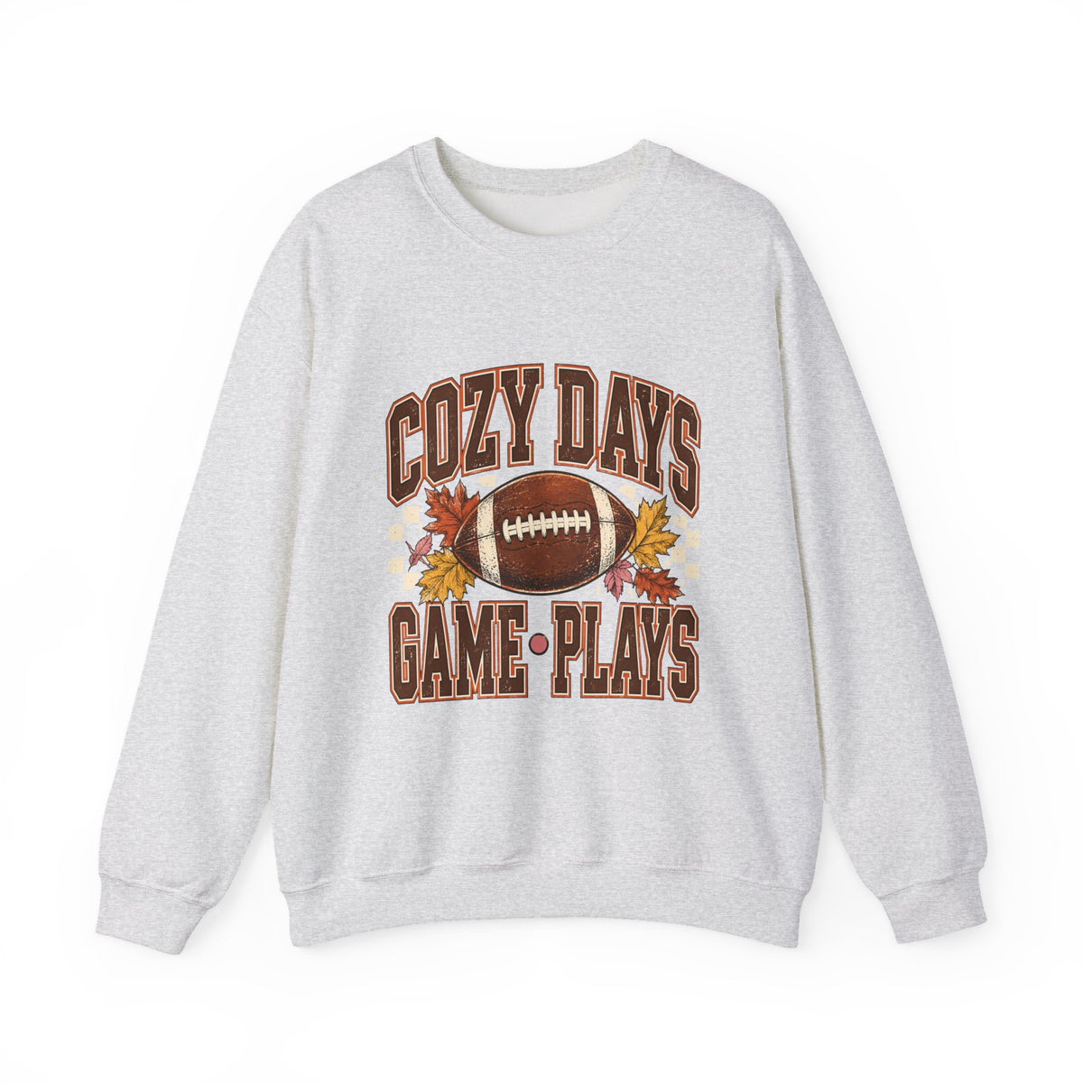 Antrezil Vintage Football with Autumn Leaves Sweatshirt | Cozy Tailgate Crewneck