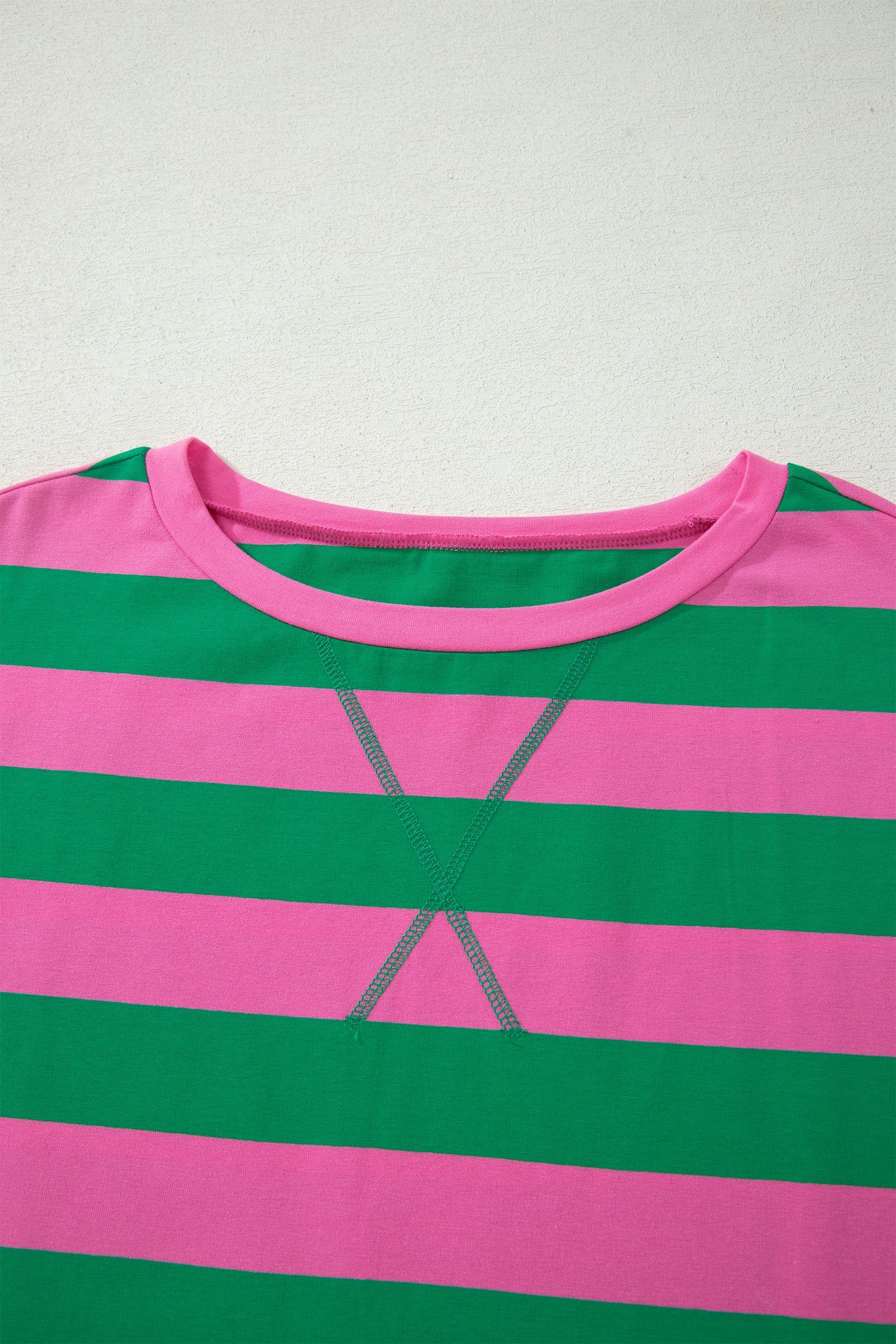 Yellow Stripe Dolman Tee Drawstring Skort Athletic 2pcs Set