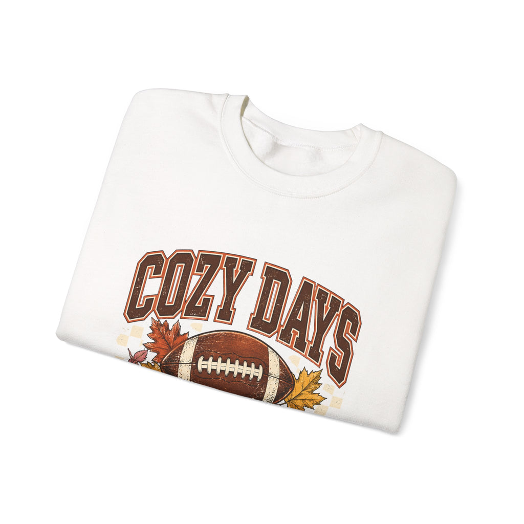 Antrezil Vintage Football with Autumn Leaves Sweatshirt | Cozy Tailgate Crewneck