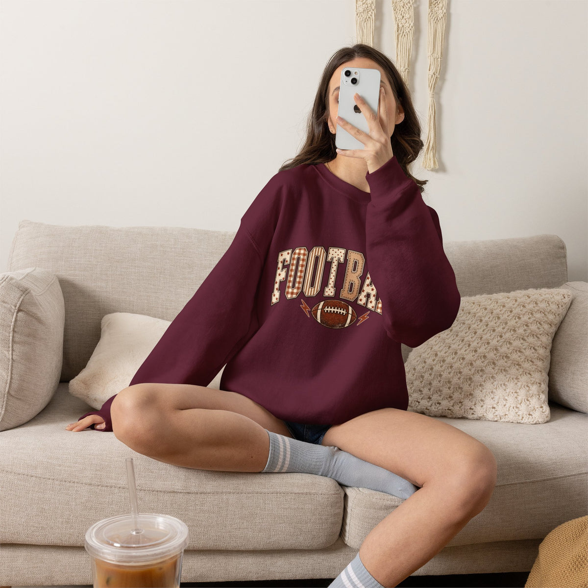 Football Graphic Sweatshirt