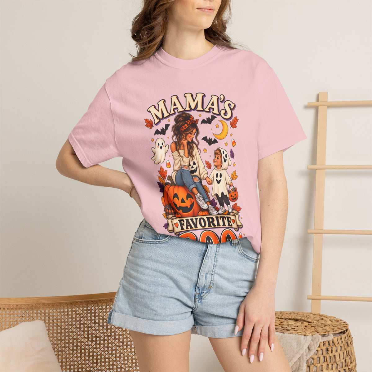 Mama’s Favorite Boo T-shirt | Halloween Mom Pumpkin Ghosts