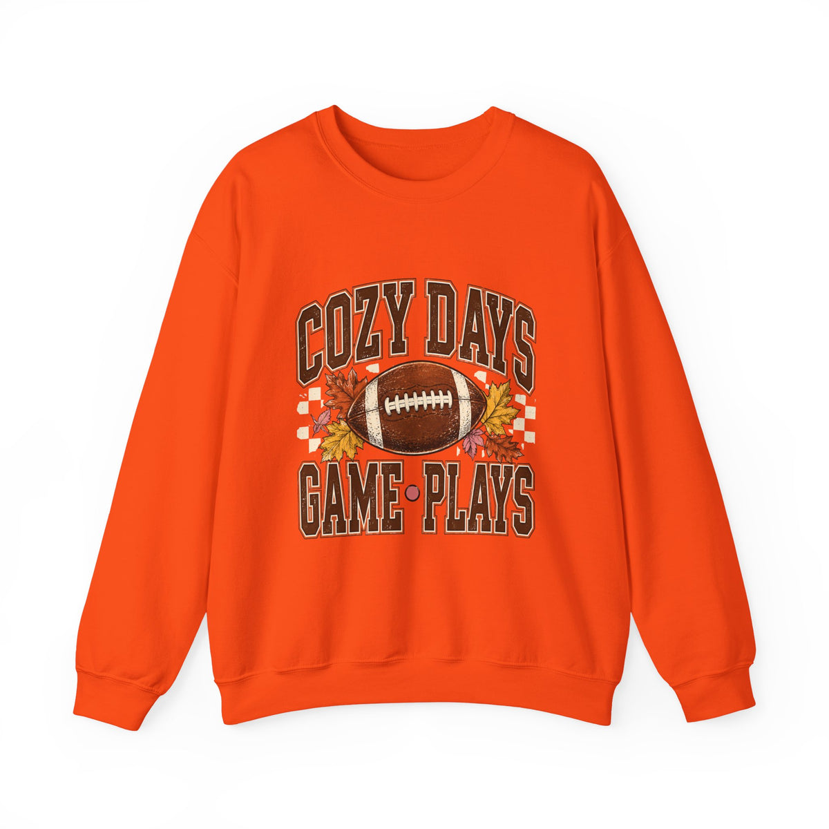 Antrezil Vintage Football with Autumn Leaves Sweatshirt | Cozy Tailgate Crewneck