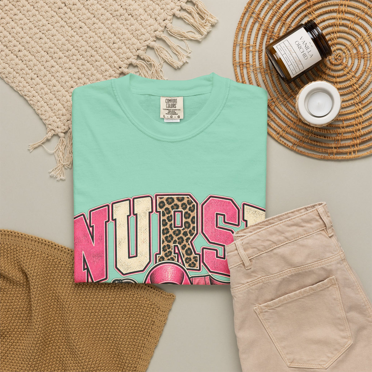 Nurse pink ribbon stethoscope scrub top T-Shirt | Breast Cancer Awareness