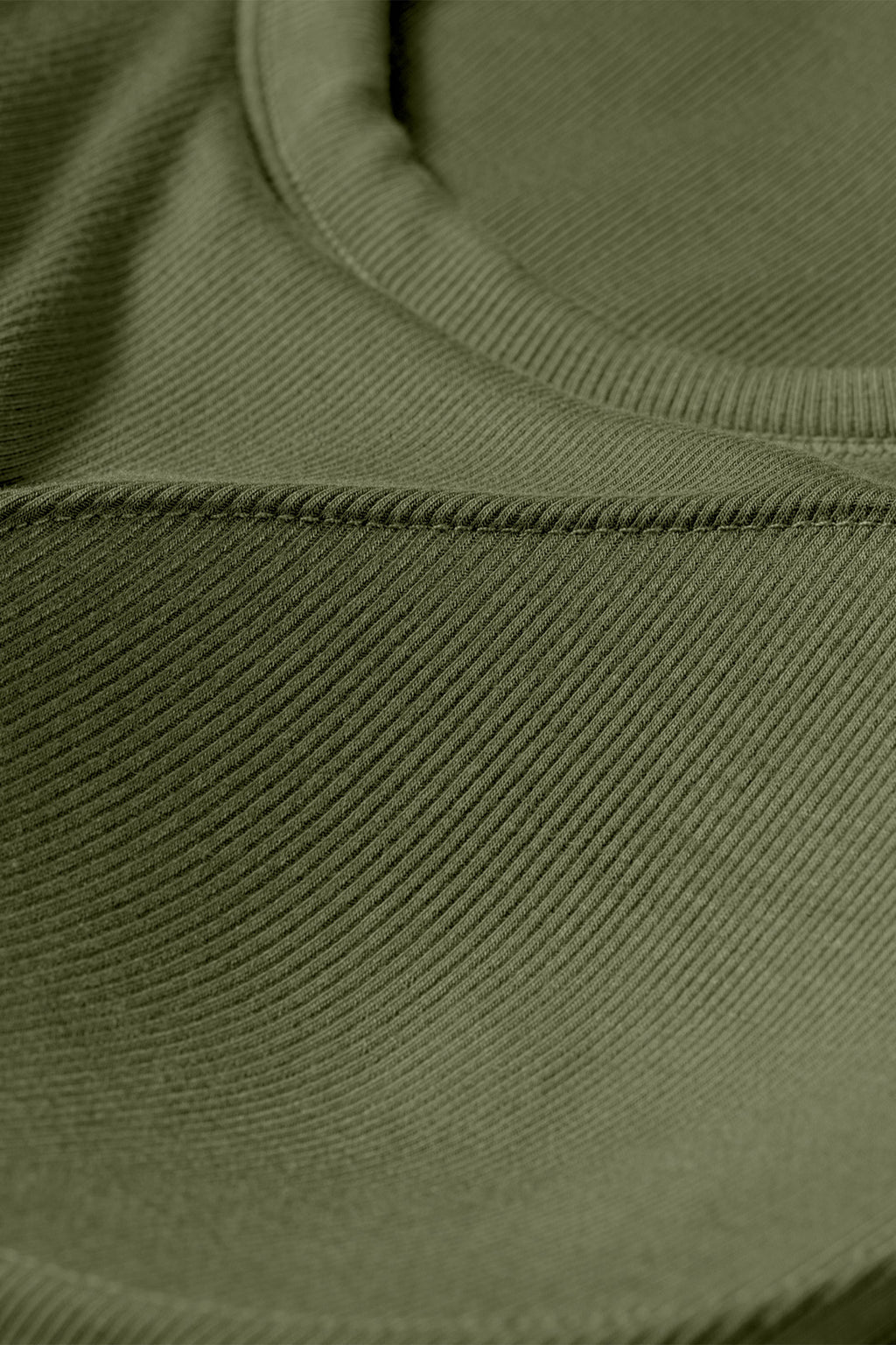Dark Khaki Slim Ribbed Padded Tank Top