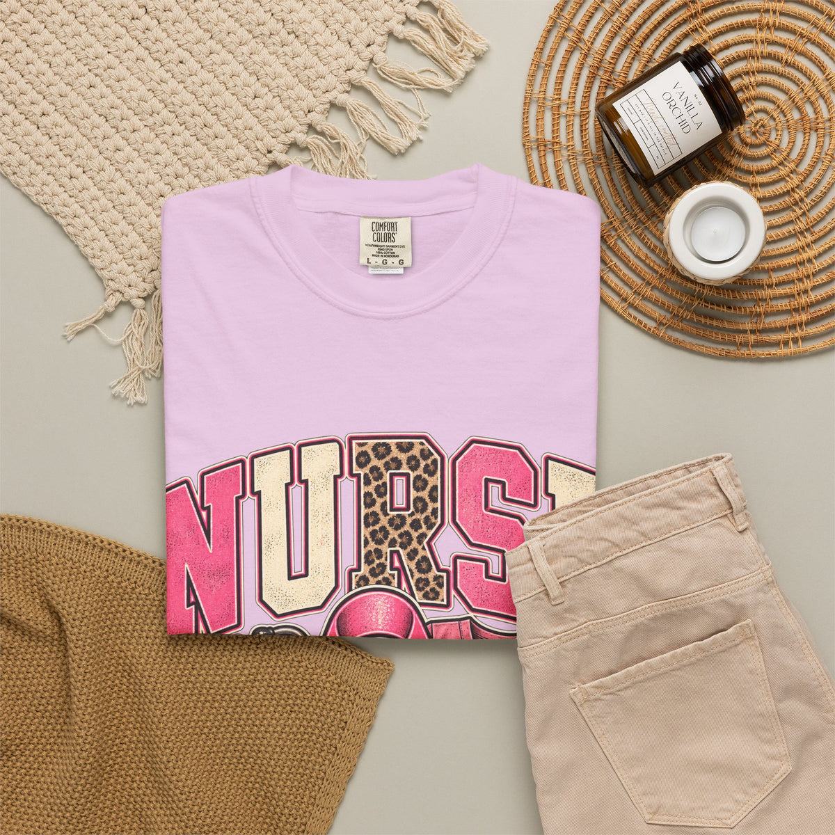 Nurse pink ribbon stethoscope scrub top T-Shirt | Breast Cancer Awareness