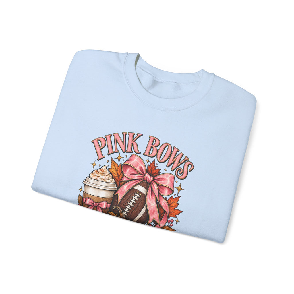 Pink Bows Pumpkin Fall Harvest Sweatshirt