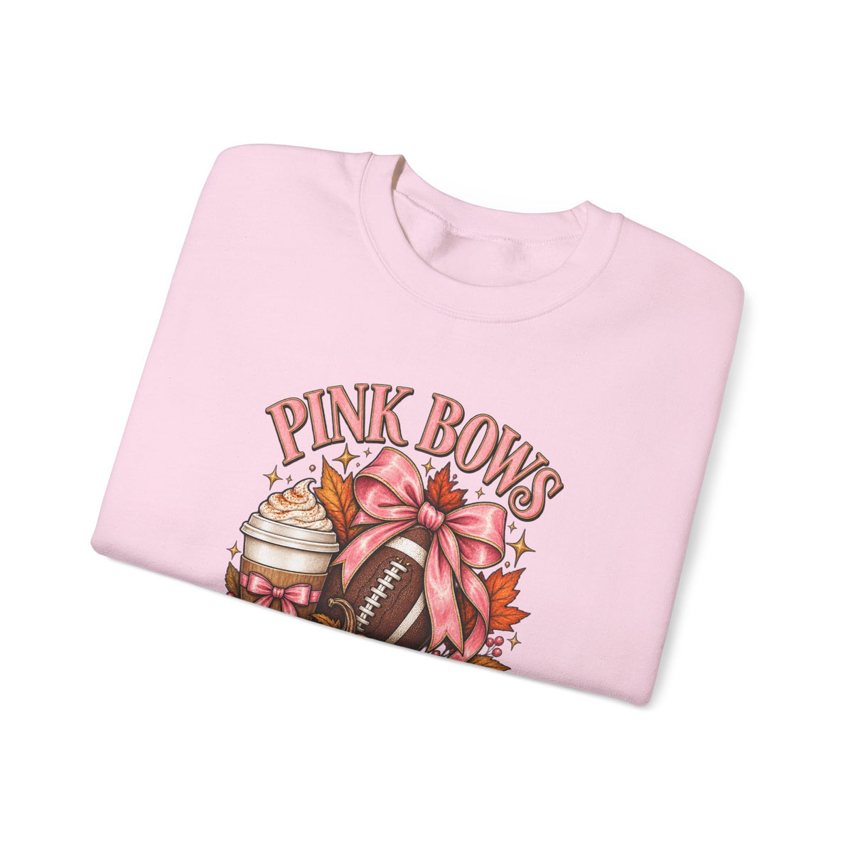 Pink Bows Pumpkin Fall Harvest Sweatshirt