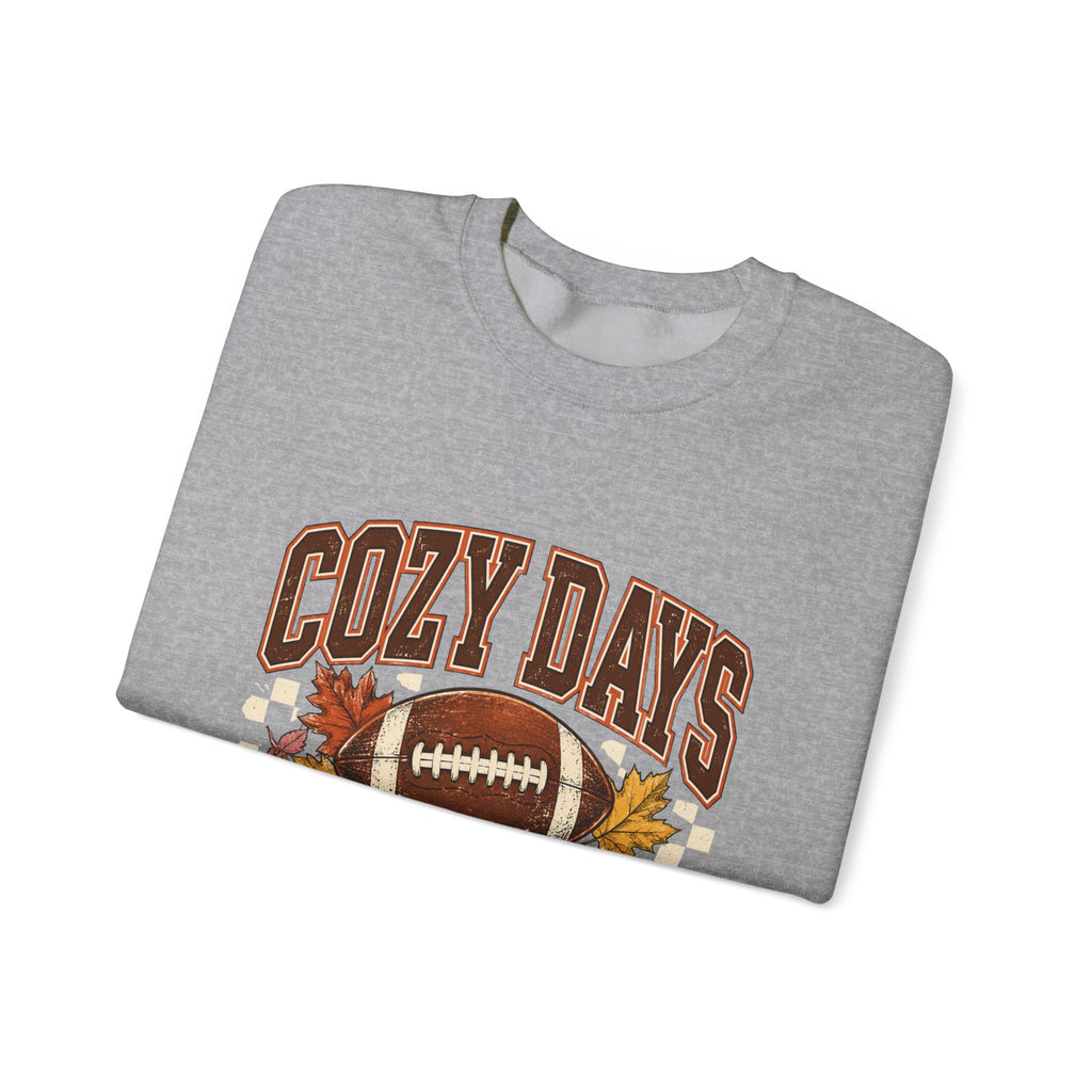 Antrezil Vintage Football with Autumn Leaves Sweatshirt | Cozy Tailgate Crewneck