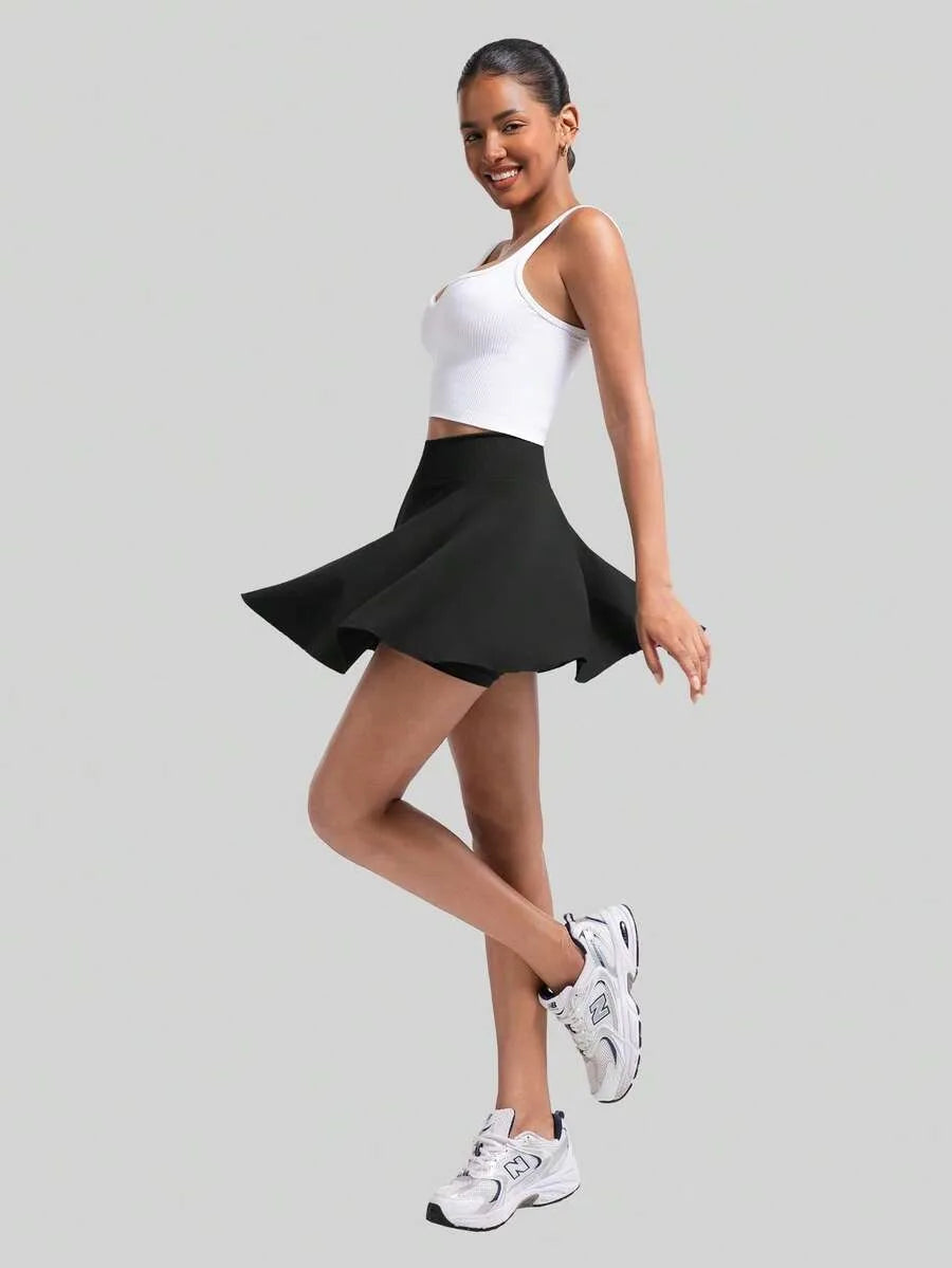 Women's High Waist Tennis Skirt, Women's Sports Skirt and Pants for Tennis and Sports