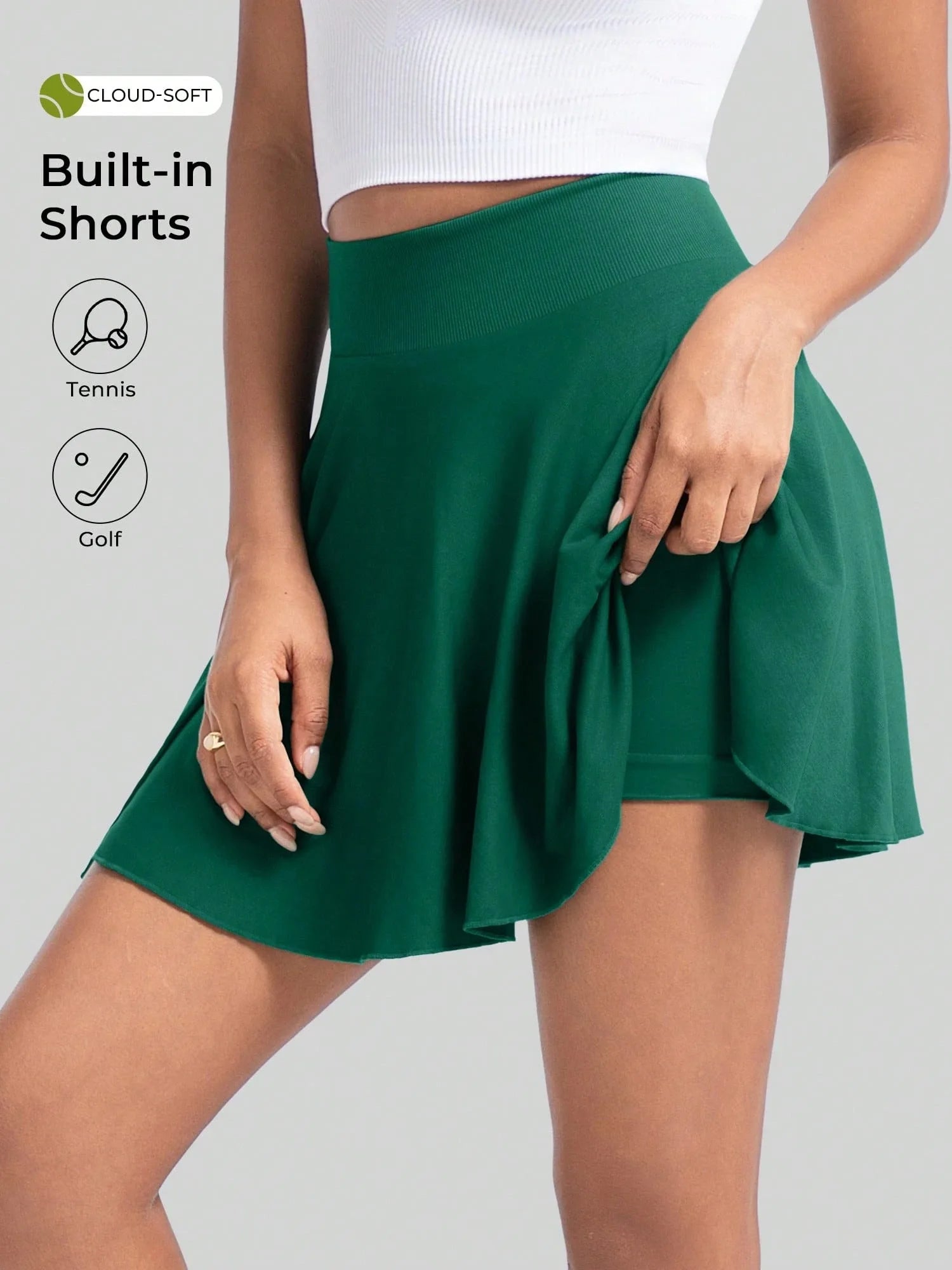 Women's High Waist Tennis Skirt, Women's Sports Skirt and Pants for Tennis and Sports
