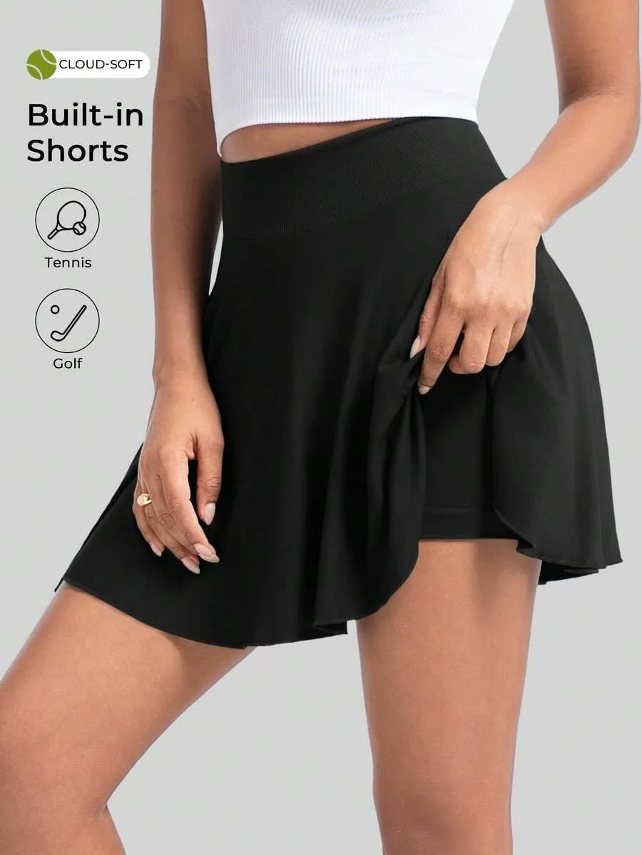 Women's High Waist Tennis Skirt, Women's Sports Skirt and Pants for Tennis and Sports
