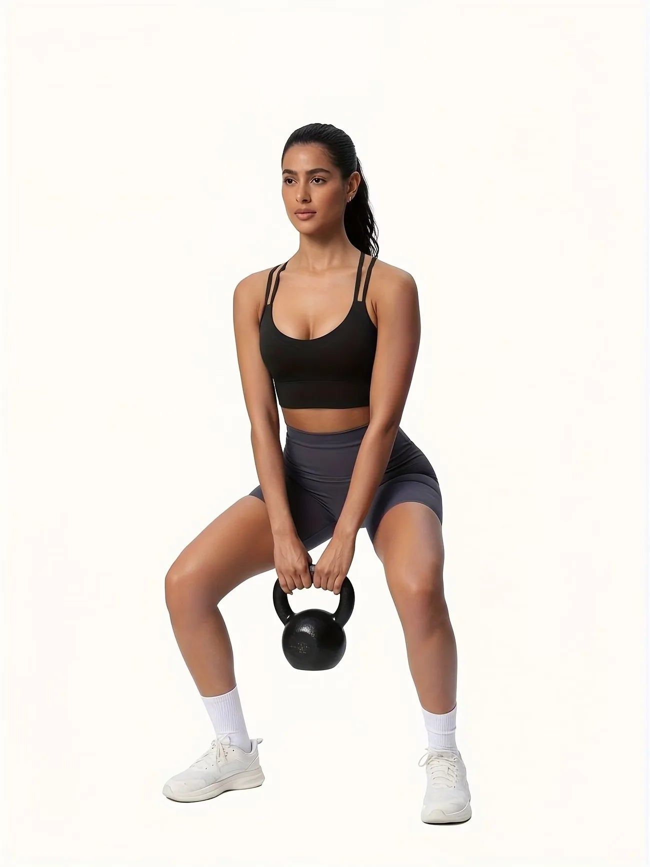 Women's Strappy Sports Bras Fitness Workout Padded Yoga Top Criss Cross Back Cami
