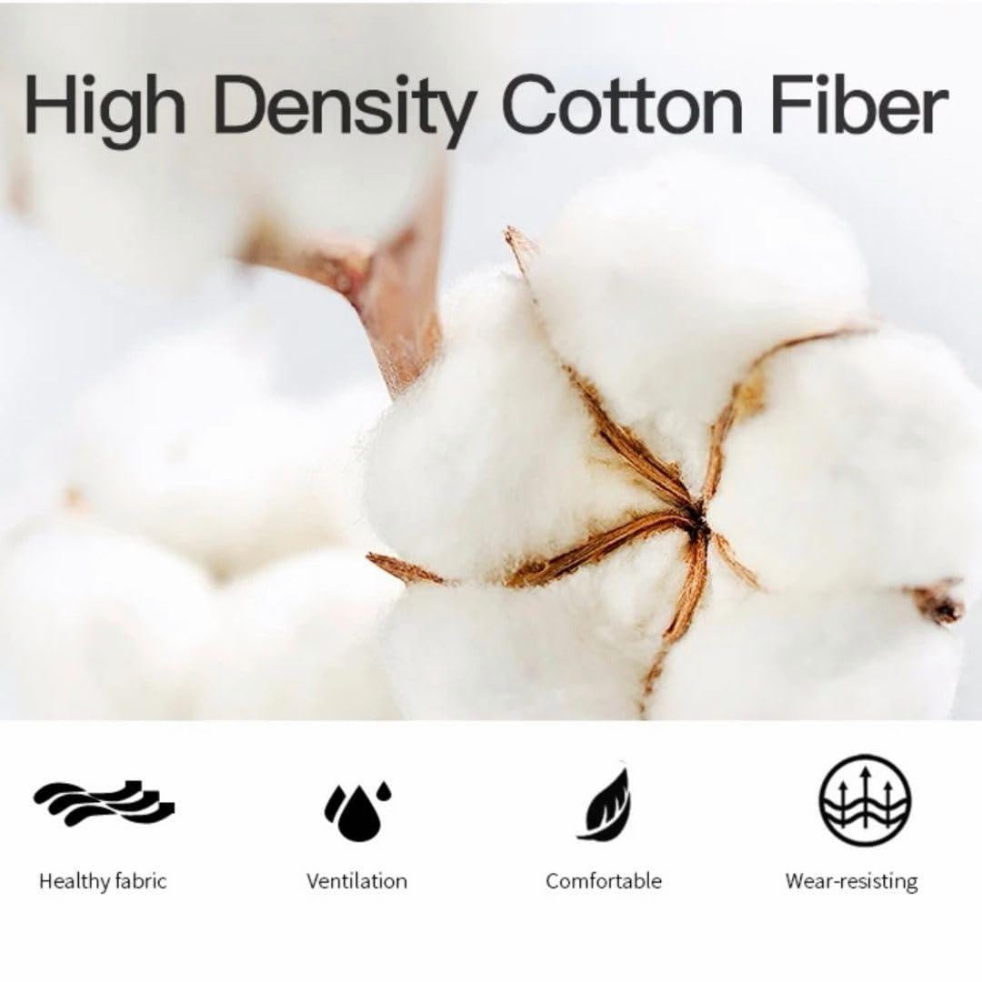 White Ankle Socks – Pack of 5 with Bag | Women’s & Men’s No Show Moisture-Wicking Cotton,Cushioned, Arch Support, Athletic,Low Cut Socks