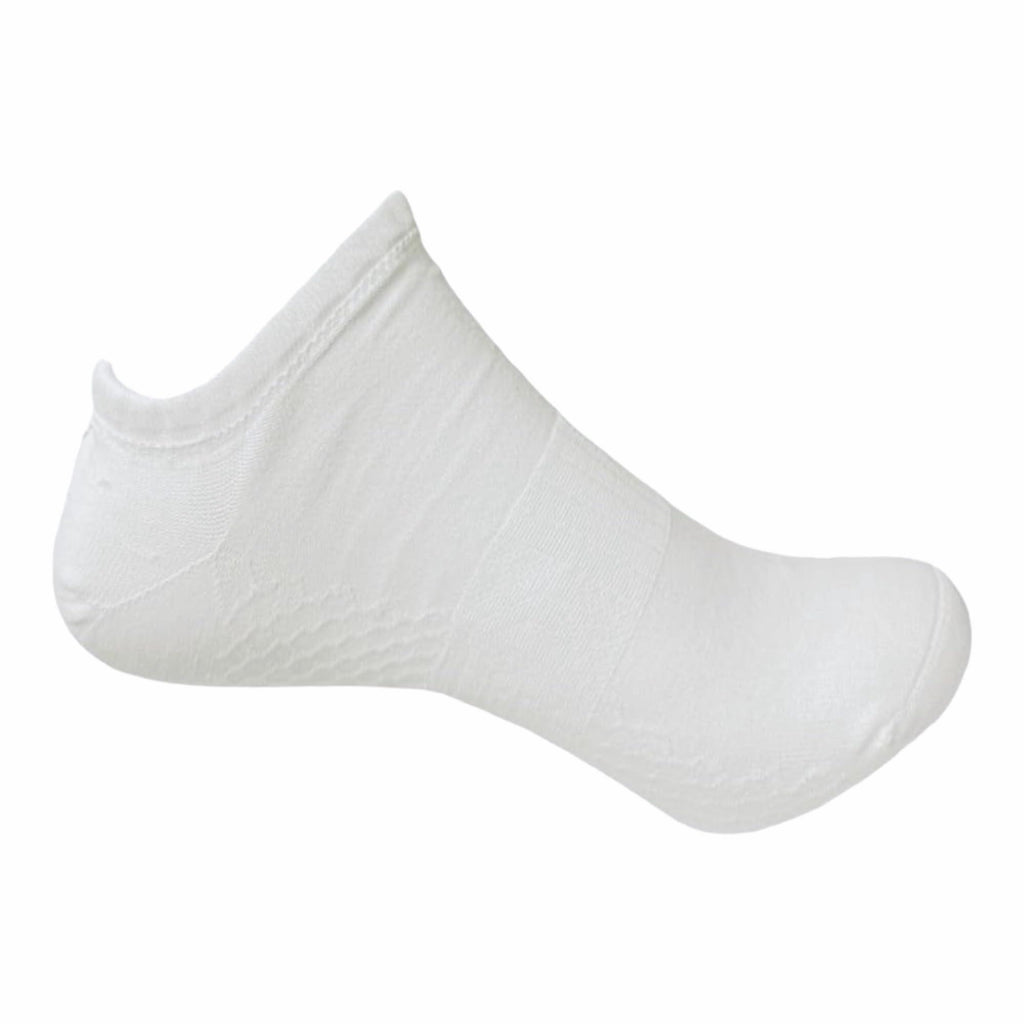 White Ankle Socks – Pack of 5 with Bag | Women’s & Men’s No Show Moisture-Wicking Cotton,Cushioned, Arch Support, Athletic,Low Cut Socks