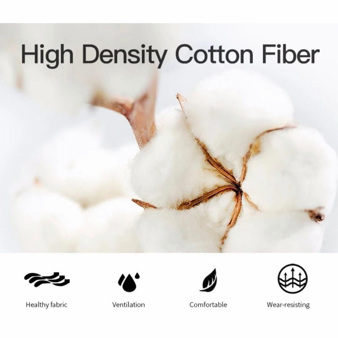 Ankle Socks - Pack of 5 Pairs Black with Bag | Non-Slip Toe Support, Moisture-Wicking Casual Cotton | Sports,Gym, Gifts