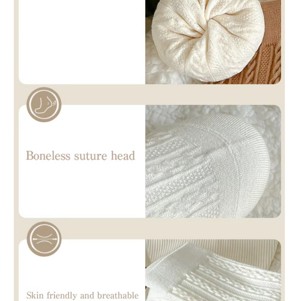 Winter Socks - 3 Pairs with Bag | Warm Cotton Wool Blend for Outdoor Adventures | Quick-Dry, Breathable & Seamless Warming Socks in Beige, Pink & White