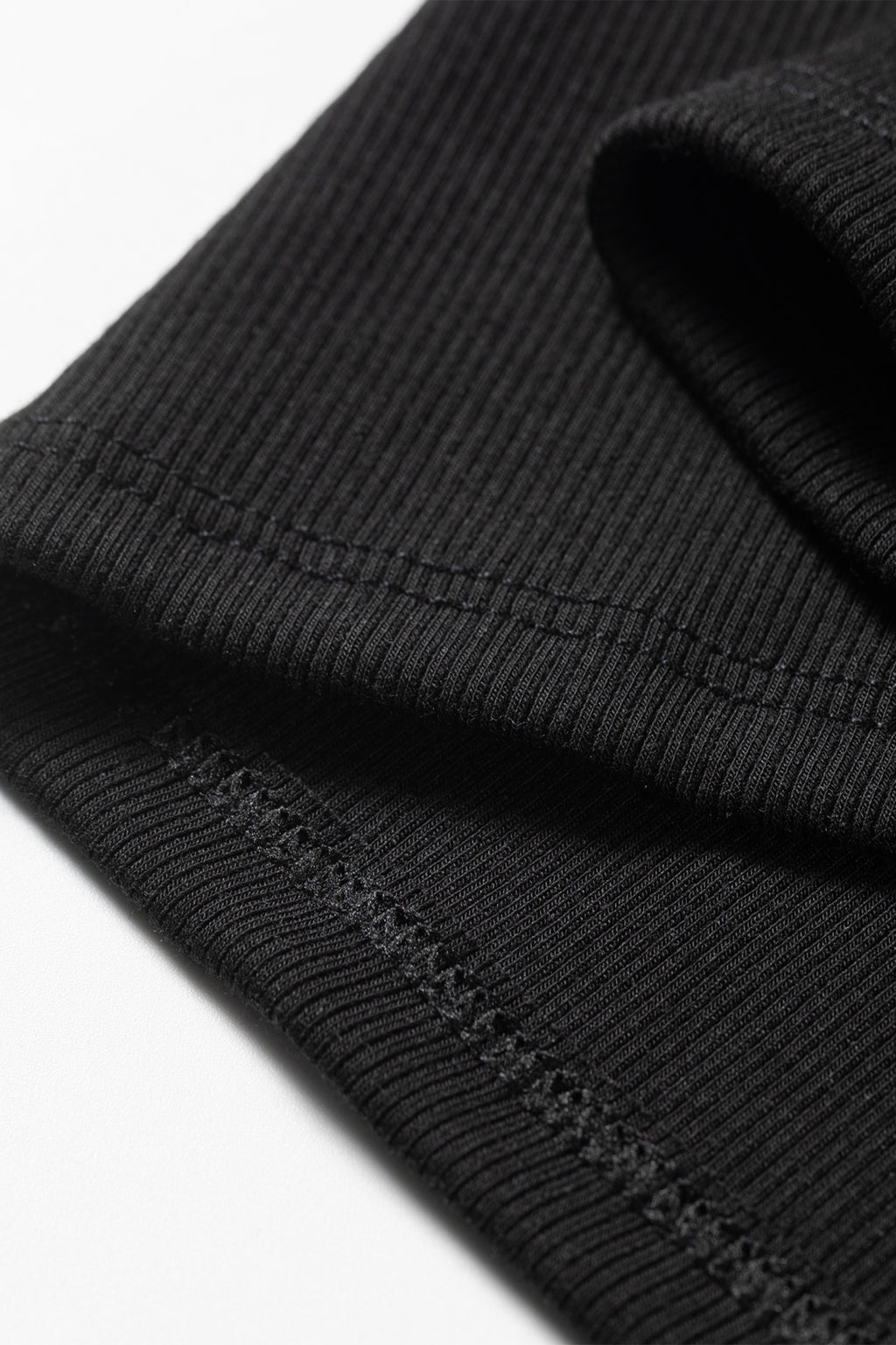 Dark Khaki Slim Ribbed Padded Tank Top